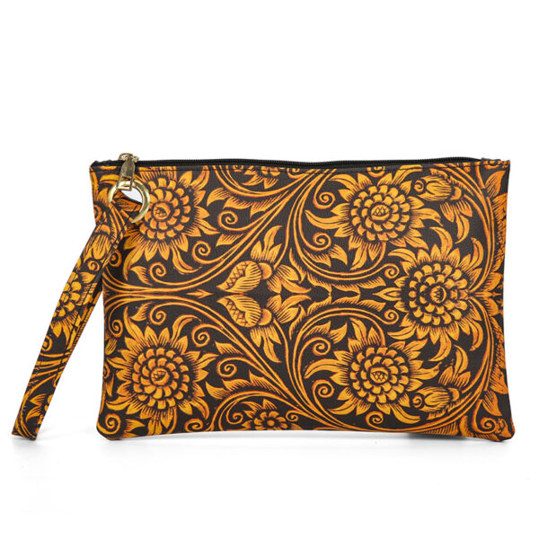 O1CN01IeZfZS2AaMB2AnKnF_2200744768219-0-cib Wholesale PU Ethnic Dairy Cow Pattern Sunflower Tote Bag