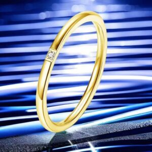 10-c-8 gold 1 diamond 1mm / No. 9