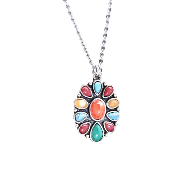 Wholesale Geometric Round Zinc Alloy Necklaces