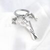 Wholesale Scissors Hair Dryer Comb Alloy Keychains