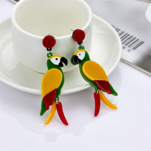 Wholesale Parrot Acrylic Earrings