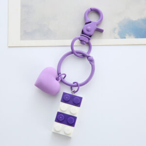 Purple building block love buckle / Single opp bag packaging