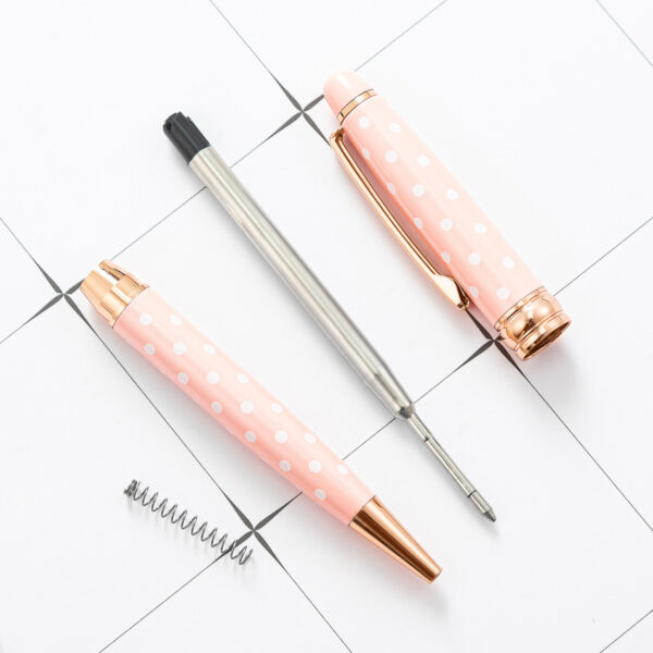 O1CN01IjtHO61cHOa7YxfTS_933993575-0-cib Whoelsale Pens Cute Dot Metal Pen Fashionable Office Pen