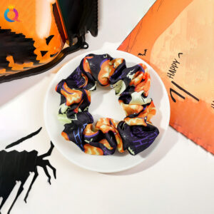 Halloween Circle-Pumpkin Navy Blue / Qiyue factory direct sales