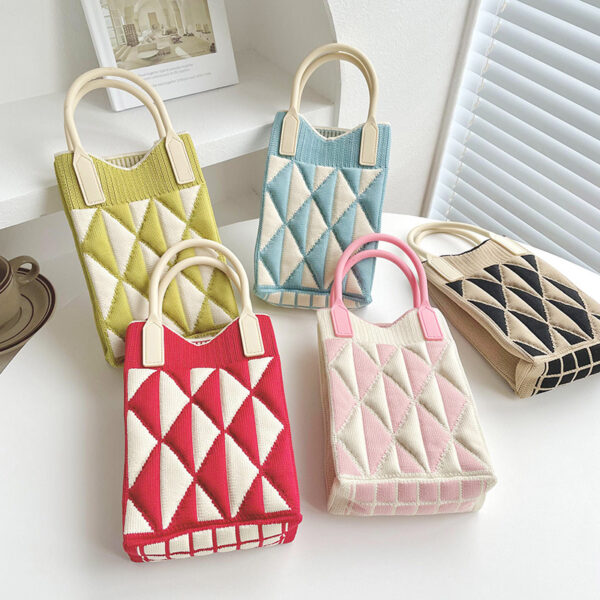 O1CN01IkZ1KJ1RgAPsSlOdy_4217842140-0-cib Wholesale Geometry Diamond Bag Mini Polyester One Shoulder Handbag