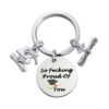 Wholesale Stainless Steel Round 2023 Graduation Gift Metal Keychains