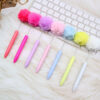 Wholesale New Plush Ball Bead Pen Creative DIY Handmade Plastic Plush Ball Beaded Ballpoint Pen High Value Plush Pen