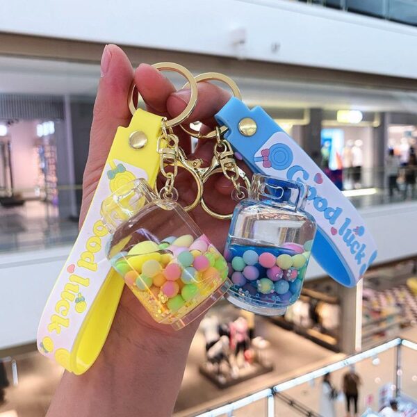 Wholesale Oil Pearl Gas Tank Pendant Acrylic Key Chain