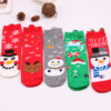 Wholesale Autumn New Christmas Elk Santa Claus Cotton Socks
