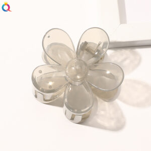 Transparent Jelly Hairpin-Flower Blue Grey / Factory direct sales