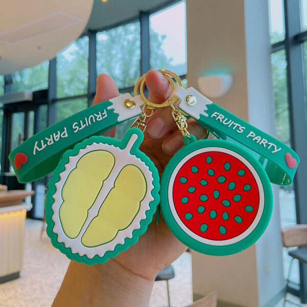O1CN01IvRwwi1IXcPIq6u09_2211899240903-0-cib Wholesale Avocado Strawberry Cute Fruit Silicone Coin Purse Keychain