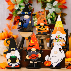 Wholesale of New Halloween Ghost Wood Ornaments