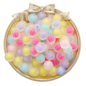 12mm frosted beads in the bead spring color mixed color about 35 / 30 g/bag
