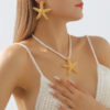 Wholesale Starfish Collarbone Alloy Necklace