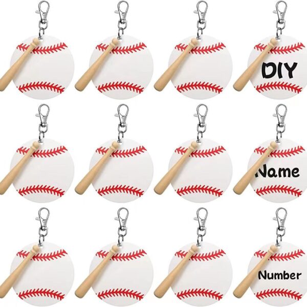 Wholesale Baseball Acrylic Keychains