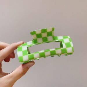 Green white grid [about 8cm]]