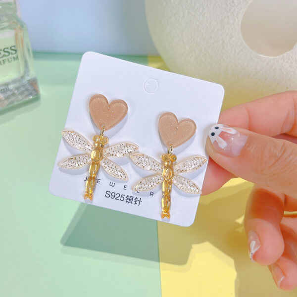 O1CN01J16LIr2BSrEM9GTXJ_2210951808338-0-cib Wholesale Dragonfly Heart Acrylic Earrings