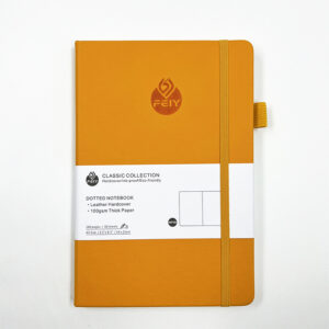 A5 / A5 orange yellow with logo dot printing