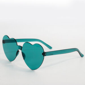 Green love glasses