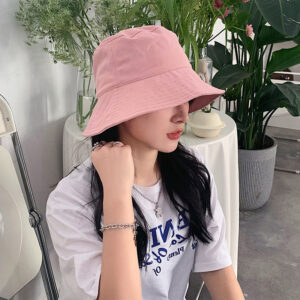 Single-layer large eaves-pink / Adult style (cap circumference 58)