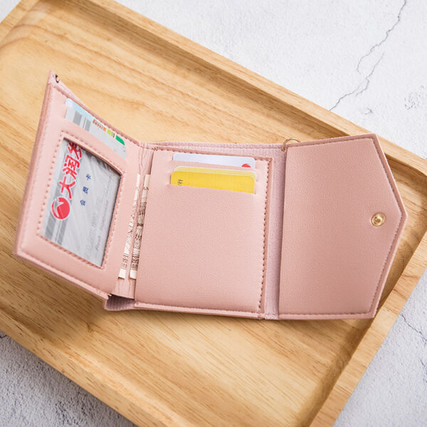 Wholesale Short Tassel Trifold Wallet PU Wallet