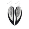 Wholesale Multi-layered Leather Earrings Symmetrical Love Earrings