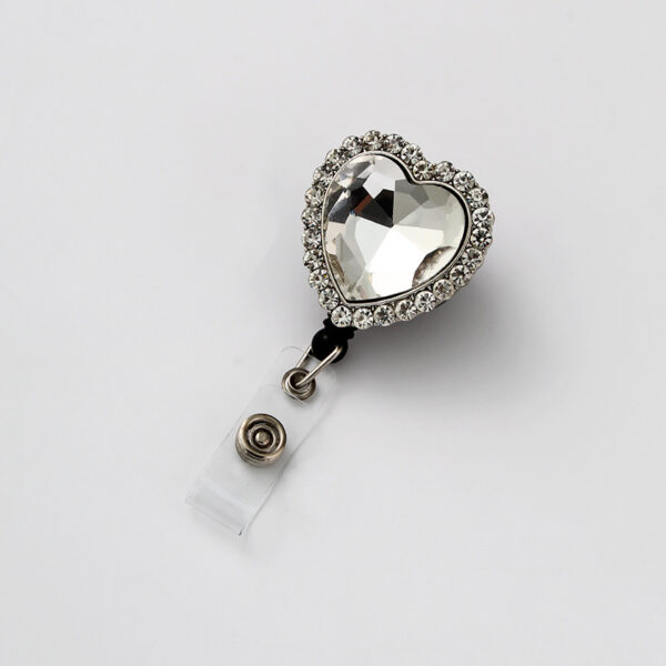 O1CN01JA54Gf1Nxn1Pn5uFs_2676091637-0-cib Wholesale Heart-shaped Diamond Telescopic Alloy Keychain