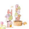 Wholesale Easter Letter Dwarf Rabbit Easter Egg Wooden Parts