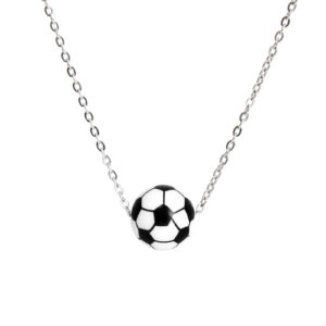 Football stainless steel necklace