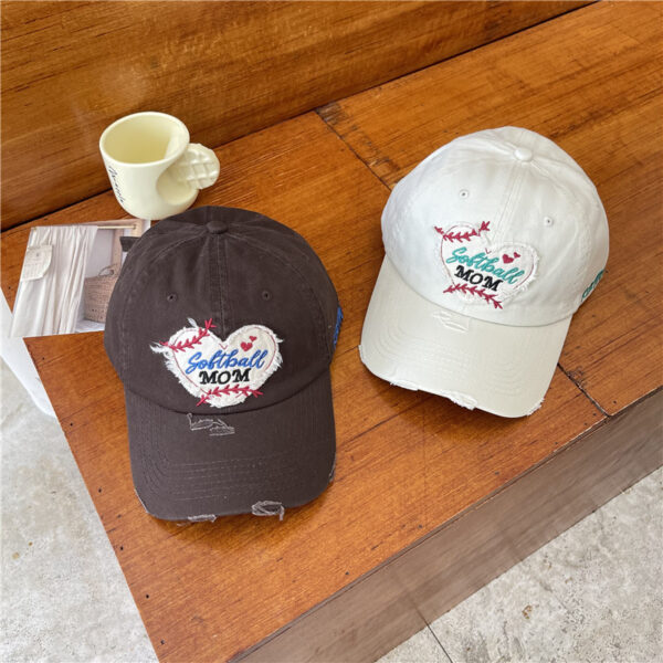 Wholesale Love Fleece Perforated Cotton Baseball Hat