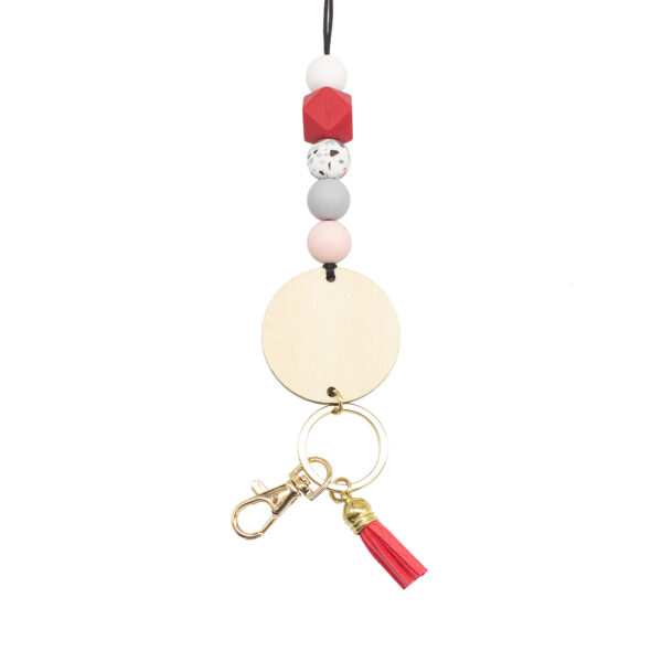 O1CN01JEub0y2HAtGHvMbZl_2204163699111-0-cib Wholesale Silicone Beaded Wooden Sign Acrylic Lanyard Keychain