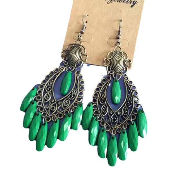 Wholesale Vintage Tassels Alloy Earrings