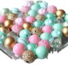Wholesale 50pcs/pack Mint Green 20MM Acrylic Large Beads Bubblegum Beads