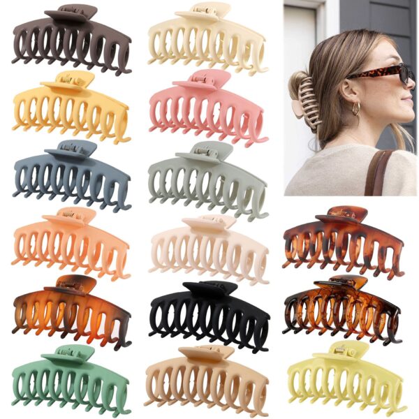 O1CN01JFnrp22IewvFq2fs0_951019312-0-cib Wholesale 11CM Frosted PS Plastic Material Hair Clips