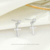 O1CN01JJ7Qtl1FUSy9v3Sk7__2053730490-0-cib Wholesale S925 Cross Sterling Silver Earrings