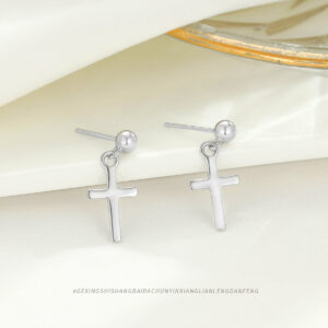 Wholesale S925 Cross Sterling Silver Earrings