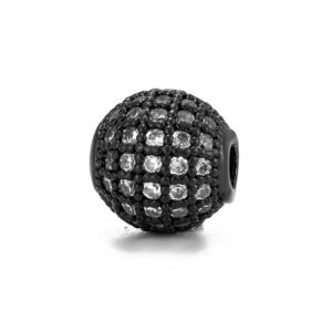 10MM white diamond black