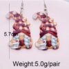 O1CN01JL2vw326rWTybvKFg_2209785017715-0-cib Wholesale Christmas Double Sided Printing Hat Gnome Acrylic Earrings