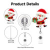 O1CN01JLa2jP1DSyOwhld0c_971130216-0-cib Wholesale Badge Reels Acrylic Christmas Retractable Keychain