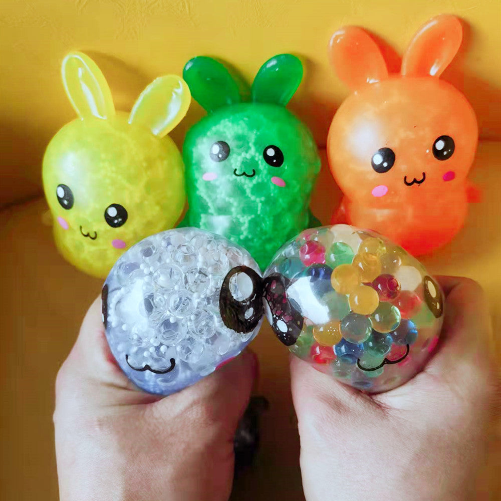 Wholesale Easter Bunny Soft Glue Decompression Toy Stress Reducing Rabbit Pinch Fun