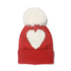 O1CN01JNtS9z1QAje7UEK8a__962731936-0-cib Wholesale Autumn and Winter New Red Love Jacquard Knitted Hat Warm Children's Fur Ball Beanie