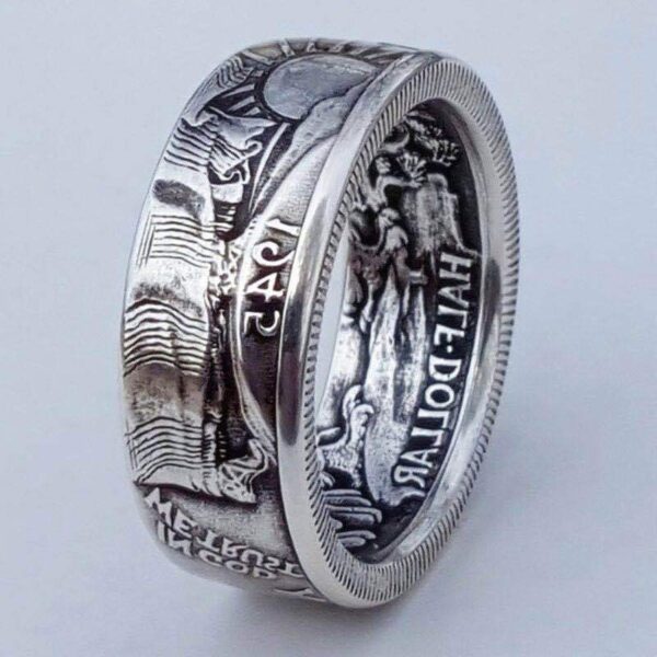 Wholesale Dollar Engraved 1945 Alloy Ring