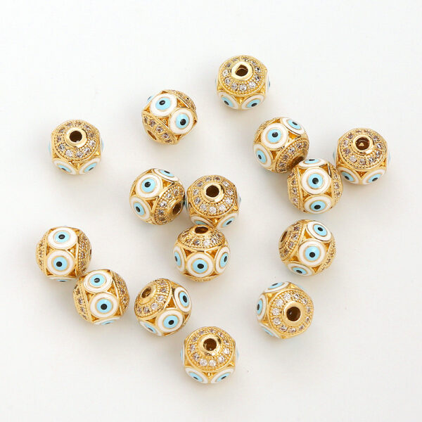 Wholesale Devil Eye Copper Beads