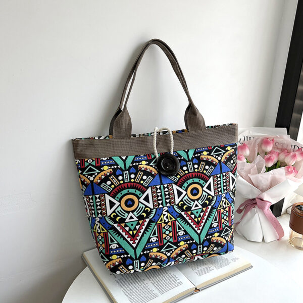Wholesale Ethnic Style Large Capacity Canvas Bag