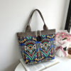 Wholesale Ethnic Style Large Capacity Canvas Bag
