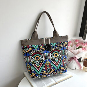 Wholesale Ethnic Style Large Capacity Canvas Bag