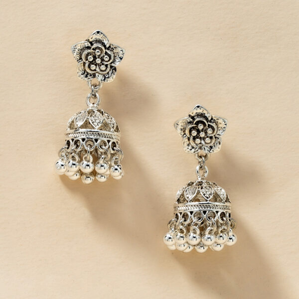 Wholesale Trendy Retro Gold Bell Design Temperament Geometric Metal Earrings