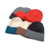 Wholesale Autumn and Winter New Color Matching Cold and Warm Knitted Acrylic Wool Hat