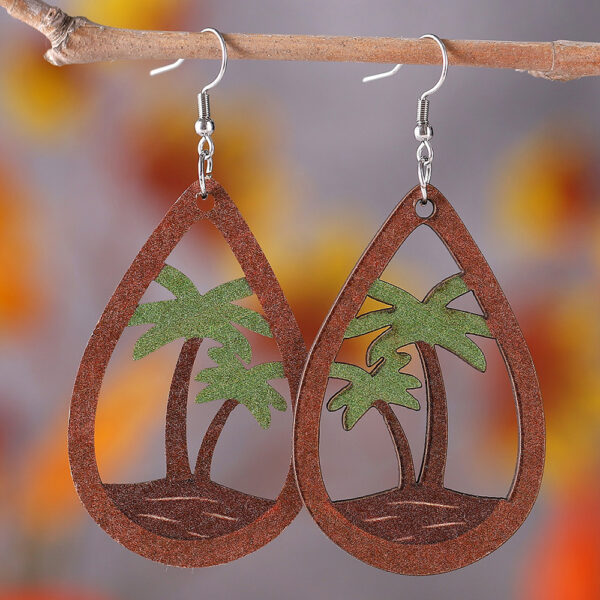 O1CN01JRZ3fY1ZzPxxseyrl_2214986983265-0-cib Wholesale Tropical Beach Coconut Tree Pendant Wooden Earrings