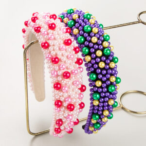 O1CN01JRoMXE2LDsUZFXMis__2206398079659-0-cib Wholesale Valentine's Day High Skull Sponge Pearl Wide Brimmed Headband